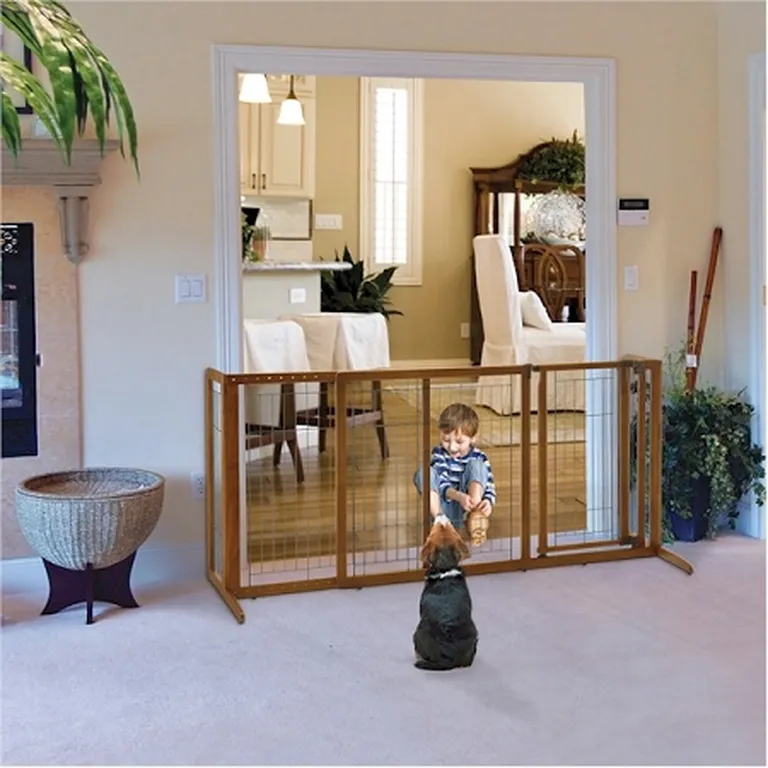 Large Deluxe Freestanding Pet Gate Photo 1