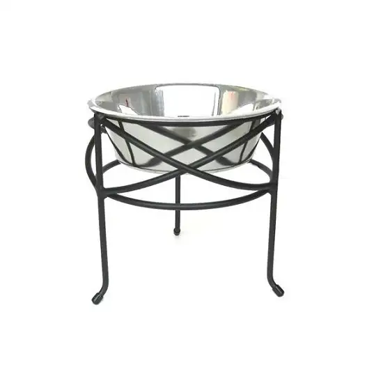 Mesh Elevated Dog Bowl - Large Photo 1